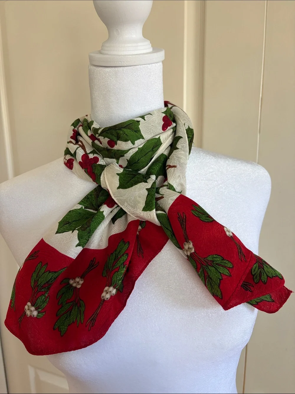 Vintage ECHO SILK HOLIDAY SCARF